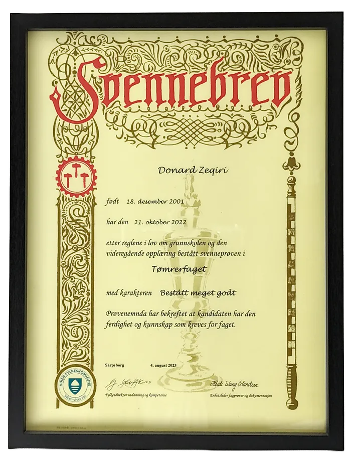 Svennebrev — Donard Zeqiri